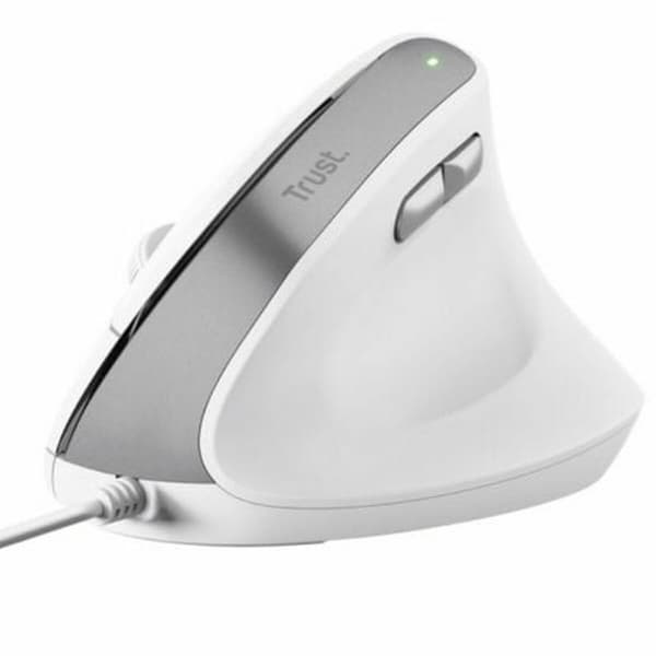 Ergonomisk optisk mus Trust 25397 Hvid 2400 dpi Hvid