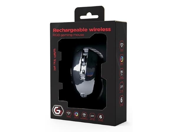 Datorstol Gembird RGB Firebolt Black