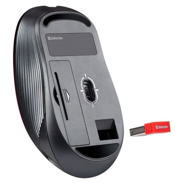 Trådløs mus Defender GASSA MM-105 RF SILENT Grå 1600 dpi