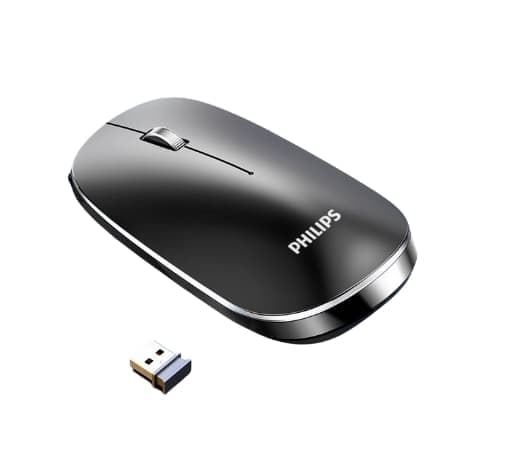 Philips Black Wireless Portable Mouse – enkel og bærbar, en ny hjælper til effektivt kontorarbejde
