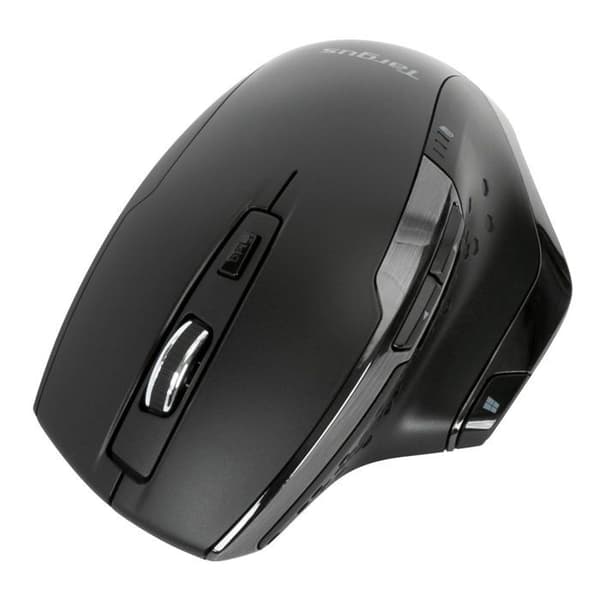 Trådlös mus - Targus - AMW584GL - Ergonomisk - 1600 dpi - Svart