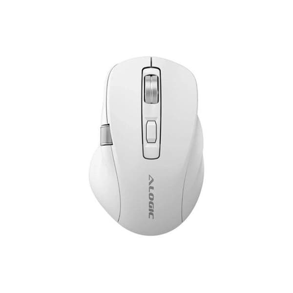 Trådlös Gaming Mus Modell Apex Ergonomisk 7 Programmerbara Knappar A-Logic Vit