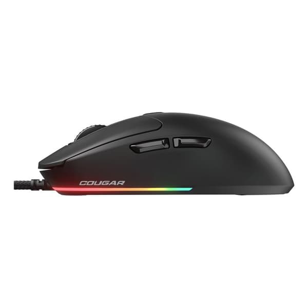 Souris gaming - Cougar Gaming - MINOS NEO BLACK - Ultralätt - Optisk sensor 6200 DPI - RGB 5 effekter