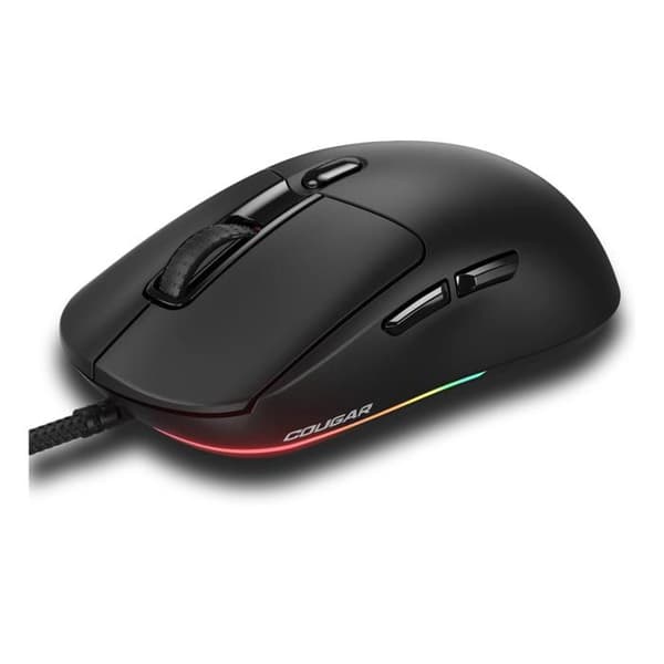 Souris gaming - Cougar Gaming - MINOS NEO BLACK - Ultralätt - Optisk sensor 6200 DPI - RGB 5 effekter