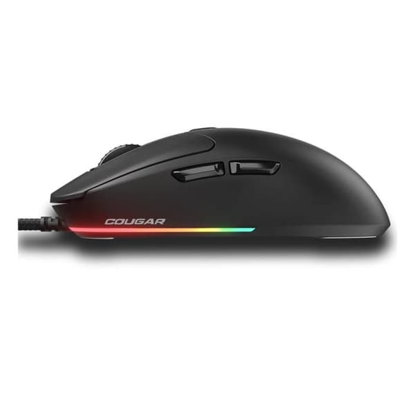 Souris gaming - Cougar Gaming - MINOS NEO BLACK - Ultralätt - Optisk sensor 6200 DPI - RGB 5 effekter