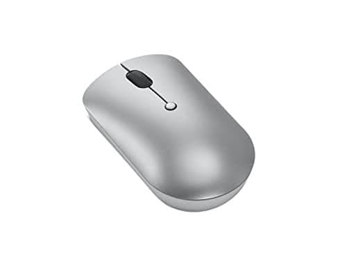 Lenovo - hiiri - kompakti - oikea- ja vasenkätinen - optinen - 4 painiketta - langaton - 2,4 GHz - langaton USB-C-vastaanotin - pilvenharmaa - ruskea