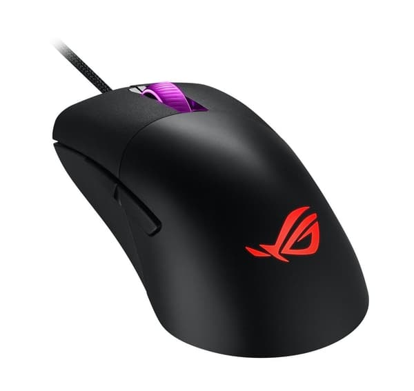 ASUS ROG Keris - Mus - Högerhänt - optisk - 7 knappar - trådbunden - USB - svart