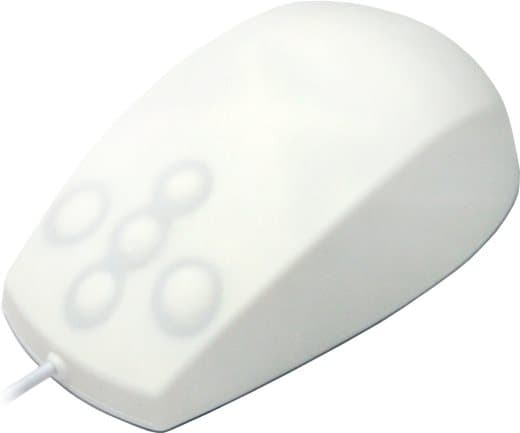 Active Key Medical medium - mus - optisk - 5 knapper - kablet - USB - hvid (AK-PMT2LB-US-W)