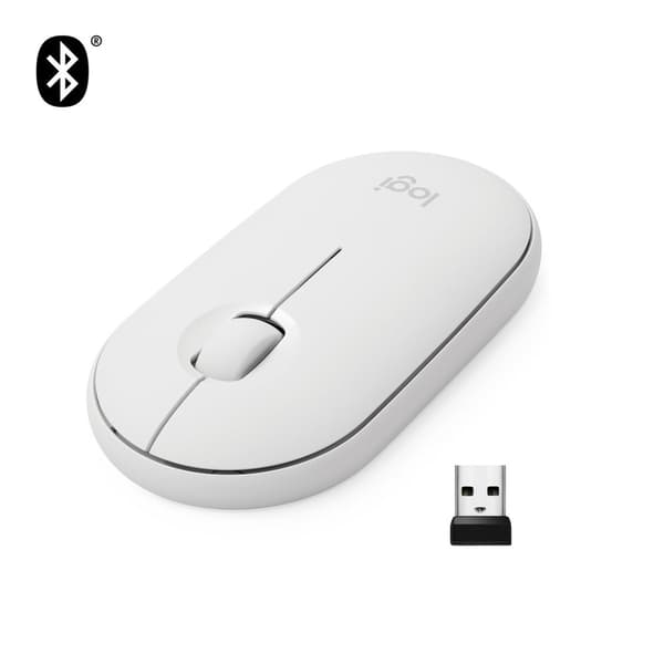 Logitech Pebble M350 - Langaton Bluetooth-hiiri - Valkoinen