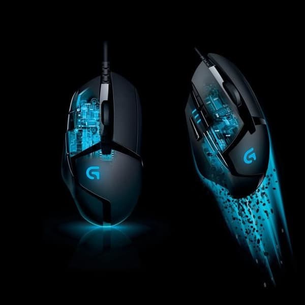 Spelmus - Kabelansluten - Logitech G - G402 Hyperion fury FPS - Svart