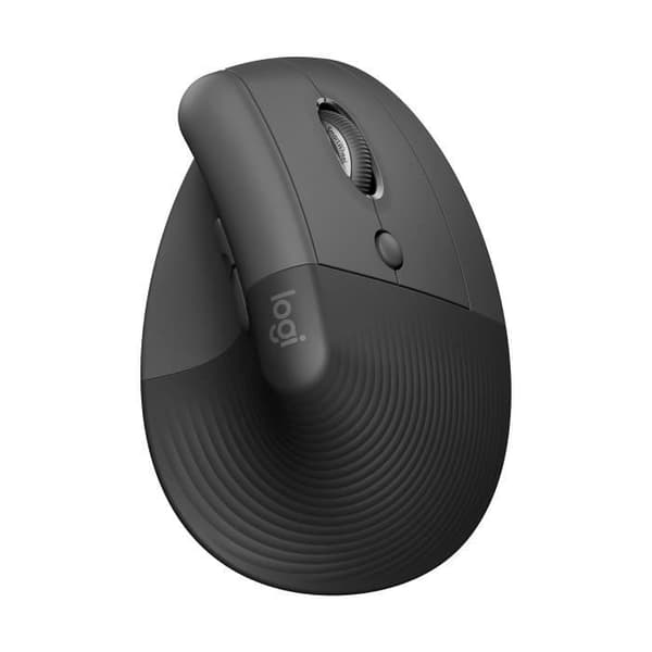 Ergonomisk mus - Trådlös - Logitech - Lyft - Högerhänt - Grafit