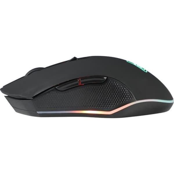 Trådlös spelmus - The G-Lab - KULT HELIUM - RGB - 6400 DPI - 6 knappar - Svart