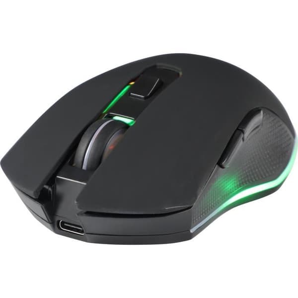 Trådlös spelmus - The G-Lab - KULT HELIUM - RGB - 6400 DPI - 6 knappar - Svart