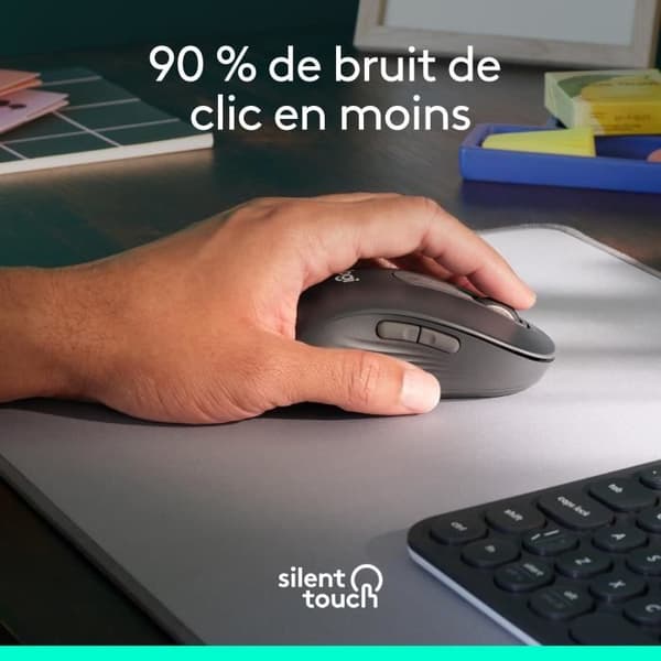Mus - Trådlös - Logitech - M650 - Vänsterhänt - Grafit