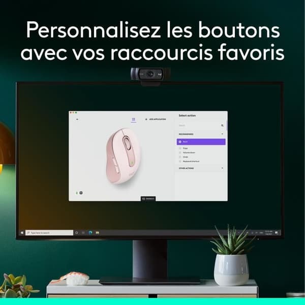 Mus - Trådlös - Logitech - M650 - Tyst - Rosa