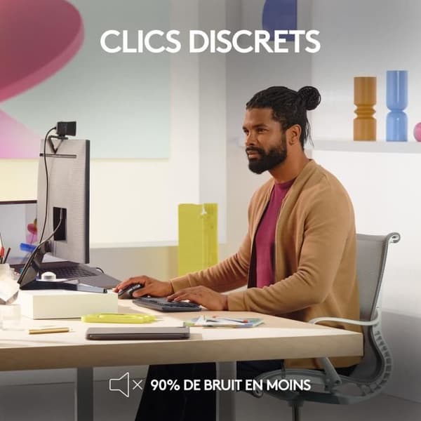 Logitech MX Master 3S Mus för Mac - Trådlös Bluetooth - Sideral Grå