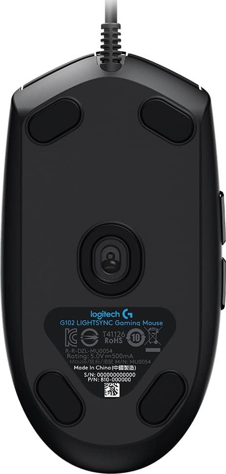 Logitech G G102 LIGHTSYNC -hiiri, USB Type-A, 8000 DPI