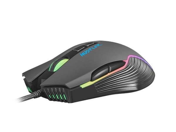 FURY Hustler Gamingmus Ambidextrös USB Typ-A Optisk 6400 DPI