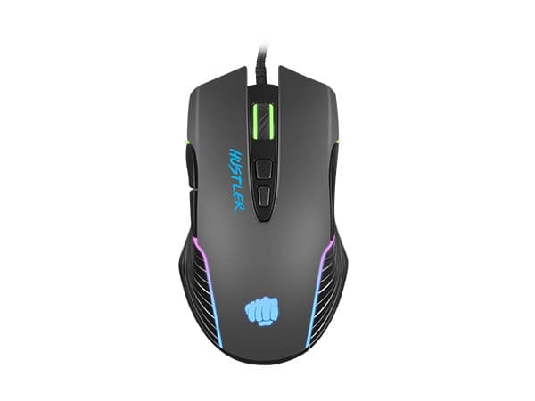 FURY Hustler Gamingmus Ambidextrös USB Typ-A Optisk 6400 DPI