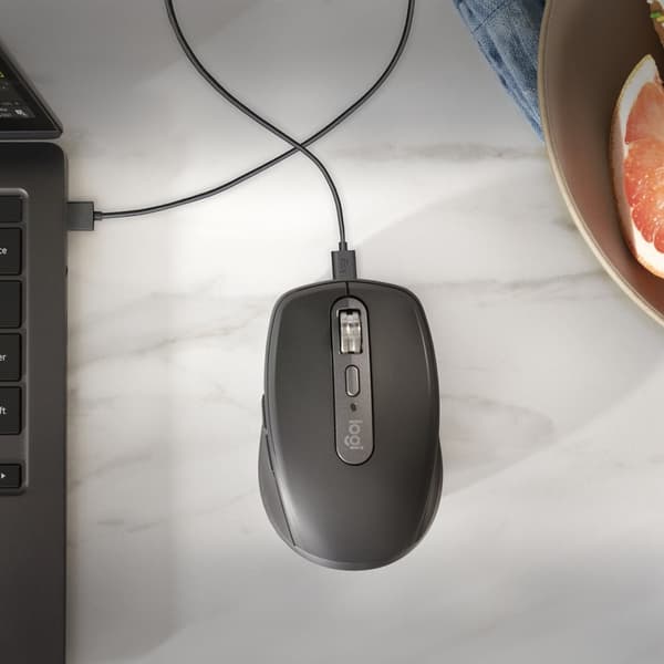 Logitech MX Anywhere 3S mus Office Högerhänt RF Trådlös + Bluetooth Laser 8000 DPI