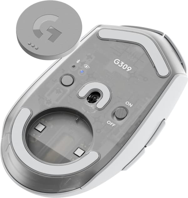 Logitech G G309 Gamingmus Högerhänt RF Trådlös + Bluetooth Optisk 2560 DPI