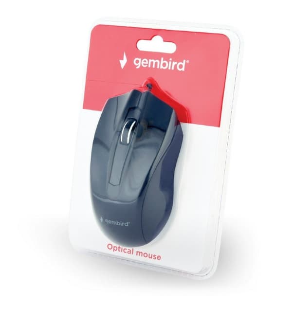 Gembird MUS-3B-01 mus Ambidextrös USB Typ-A Optisk 1000 DPI