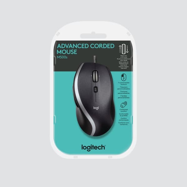 Logitechin edistyneet johdolliset M500-kuulokkeet
