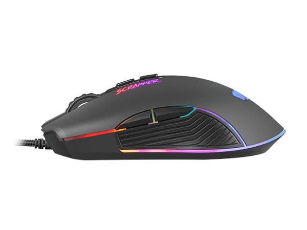 FURY Scrapper Gamingmus Ambidextrös USB Typ-A Optisk 6400 DPI