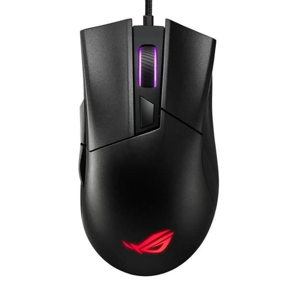ASUS ROG Gladius II Core Gaming Mouse - 6200 DPI - Kabelansluten