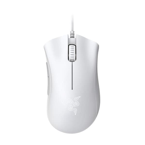 Mus - Razer - Deathadder Essential 2021 - Kabelansluten - 5 Hyperesponse-knappar - 6400 dpi Vit