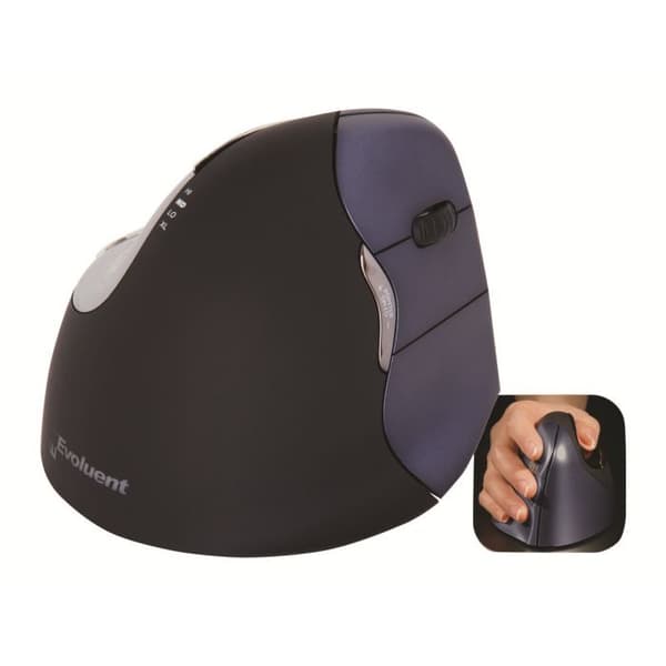 Souris - Bakker Elkhuizen - Evoluent4 Wireless - Optisk - Trådlös - Ergonomisk