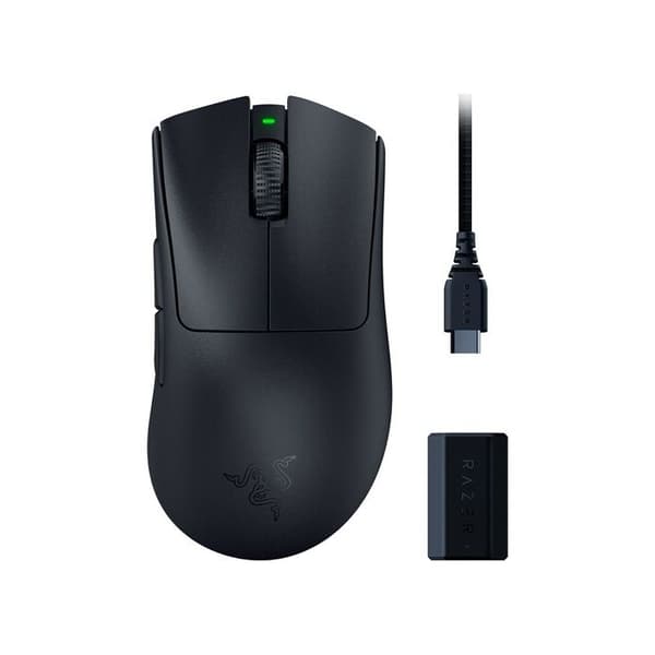 Mus - Razer - Deathadder v3 Pro - Svart - 30000 dpi - 5 programmerbara knappar