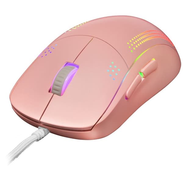 Mars Gaming MMPRO Pink - Ultralätt Ambidextrous Mus - RGB Chroma - 32K DPI Optisk