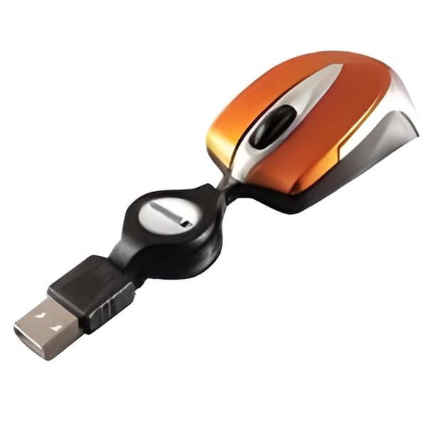 VERBATIM Mini Wired Resemus - Optisk - 2 knappar - PC - Orange Orange