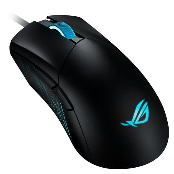 ASUS ROG Gladius III Gaming Mus - Kabelansluten - 19 000 DPI - RGB - Högerhänt design Svart