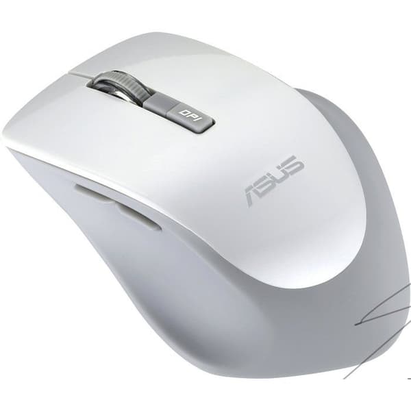 ASUS WT425 Mus - Trådlös - Optisk - 6 knappar - 1600 DPI - Vit