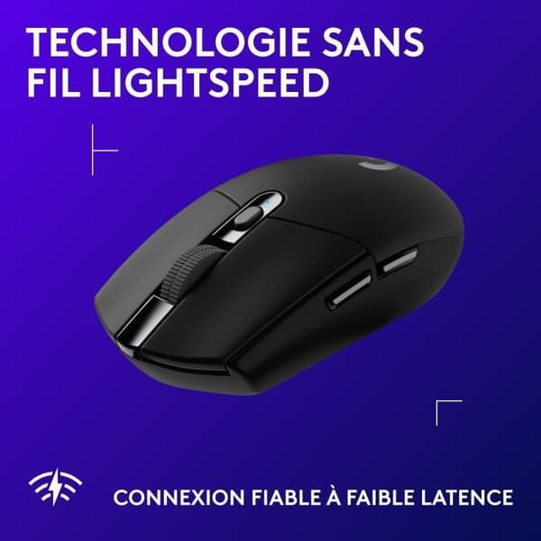 Spelmus - Trådlös - Logitech G - G305 Lightspeed - Svart