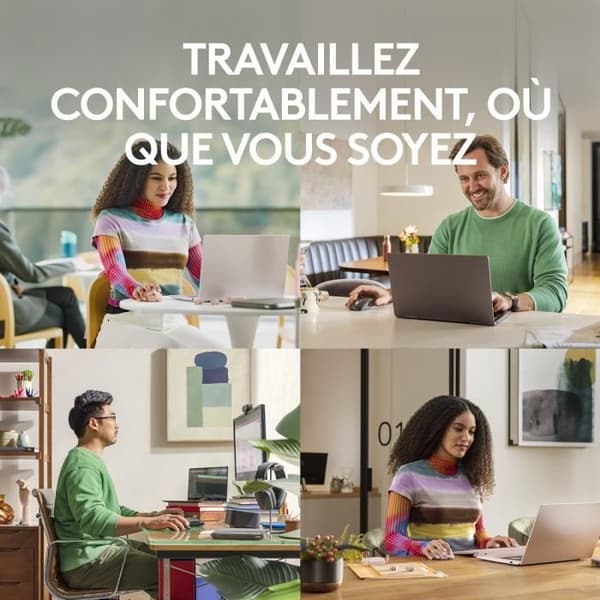 Mus - Trådlös - Logitech - MX Anywhere 3S - Tyst - Vit