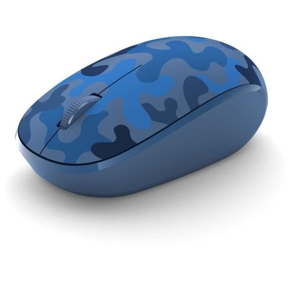 MICROSOFT Bluetooth Mouse - Optisk mus - 3 knappar - Trådlös - Bluetooth 5.0 - Midnight Blue Camouflage