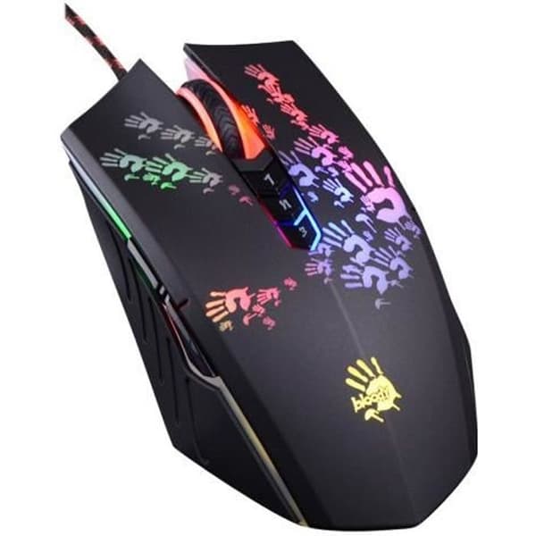 A4Tech Bloody Gaming A60 Mus - Optisk - 8 knappar - Kabelansluten - Svart Svart