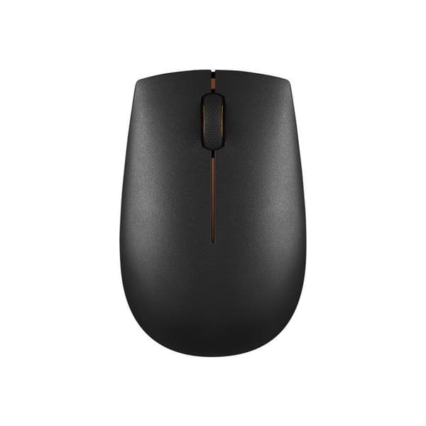 Lenovo 300 trådlös mus - 3 knappar - USB-mottagare - Svart