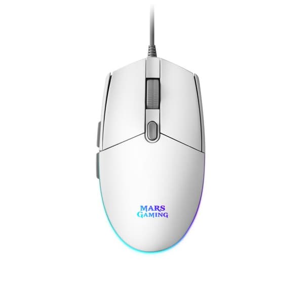 Spelmus - Mars Gaming - MMGW - RGB Flöde - Anti-glid - 3200DPI