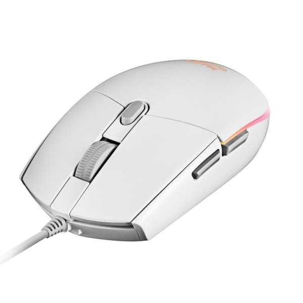 Spelmus - Mars Gaming - MMGW - RGB Flöde - Anti-glid - 3200DPI Vit