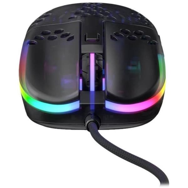 Trådbunden spelmus - XTRFY - MZ1 Zy's Rail - Svart (MZ1-RGB-BLACK-TP)