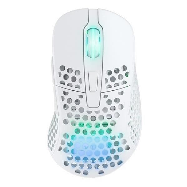 Gamingmus - Xtrfy - M4 Wireless - 19000 dpi - Utbytbart skal - Justerbar vikt