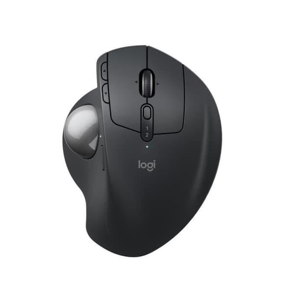 Ergonomisk mus - trådlös - Logitech - MX ERGO S - Grafit
