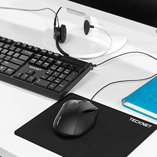 TECKNET Pro S2 högpresterande trådbunden USB-mus, 6 knappar, upp till 2000 dpi 600229