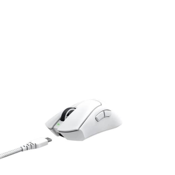 Mus - RAZER - DeathAdder V3 Pro - Vit - Trådlös - Ergonomisk