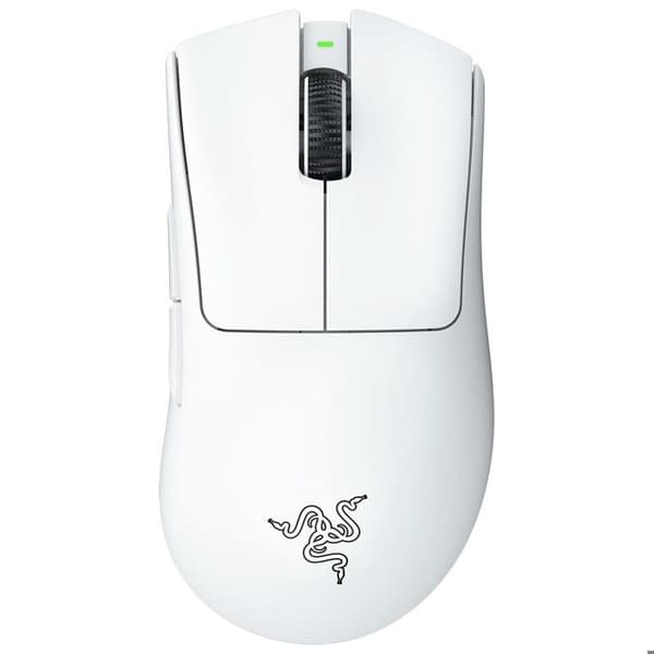 Mus - RAZER - DeathAdder V3 Pro - Vit - Trådlös - Ergonomisk Vit