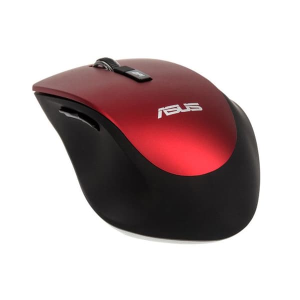 ASUS WT425 Mus - Trådlös - Optisk - 6 knappar - 1600 DPI - Röd Röd
